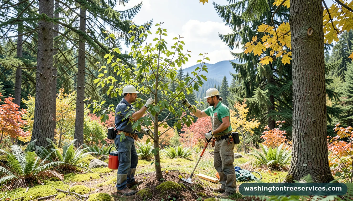 how to prune a pear tree - completed tree work by Washington Tree Services