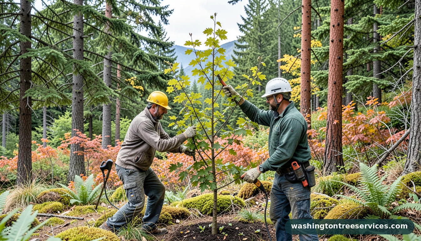 Completed how to prune a plum tree to keep it small project by Washington Tree Services how to prune a plum tree to keep it small - completed tree work by Washington Tree Services