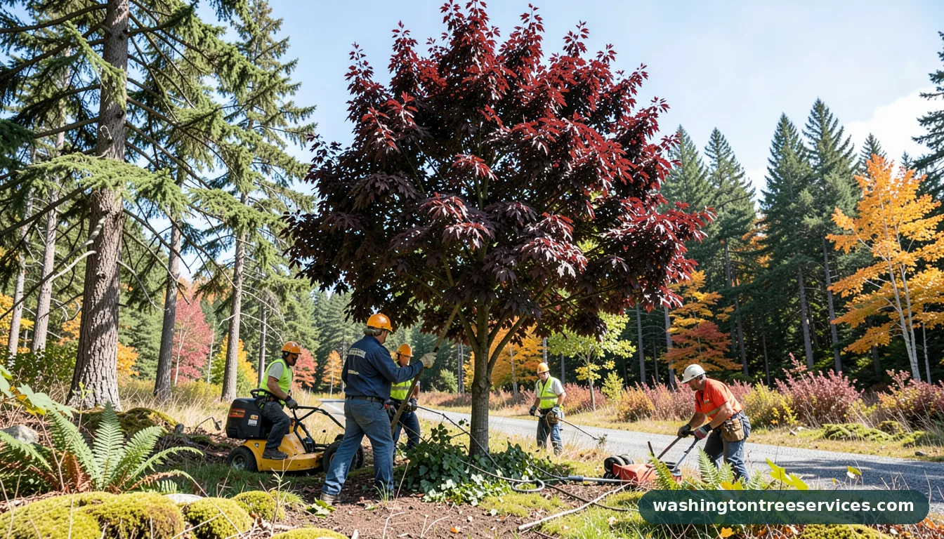 how to prune a purple leaf plum tree - professional tree service in Washington