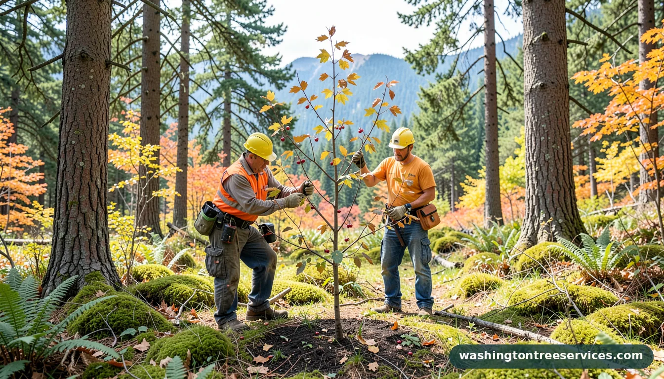 how to prune a small cherry tree - tree service equipment and crew in Washington