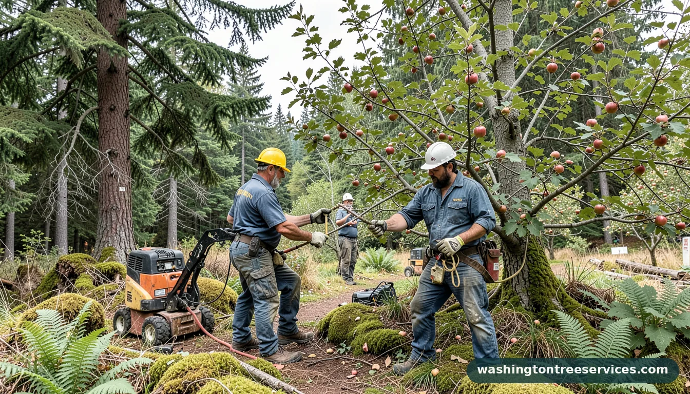 how to prune apple trees - certified arborists at work in Washington