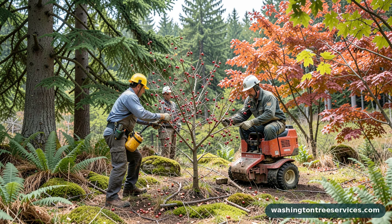 how to prune cherry trees - certified arborists at work in Washington