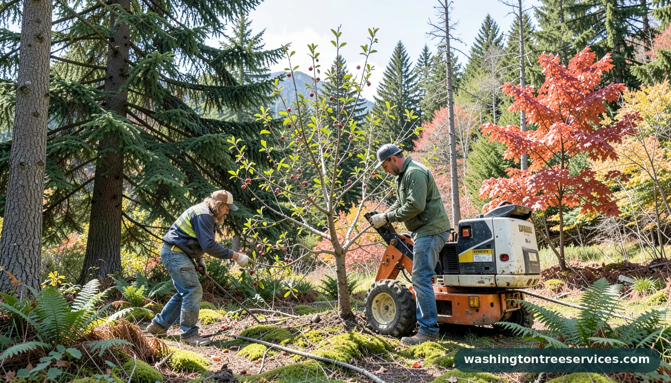 how to prune cherry trees - completed tree work by Washington Tree Services