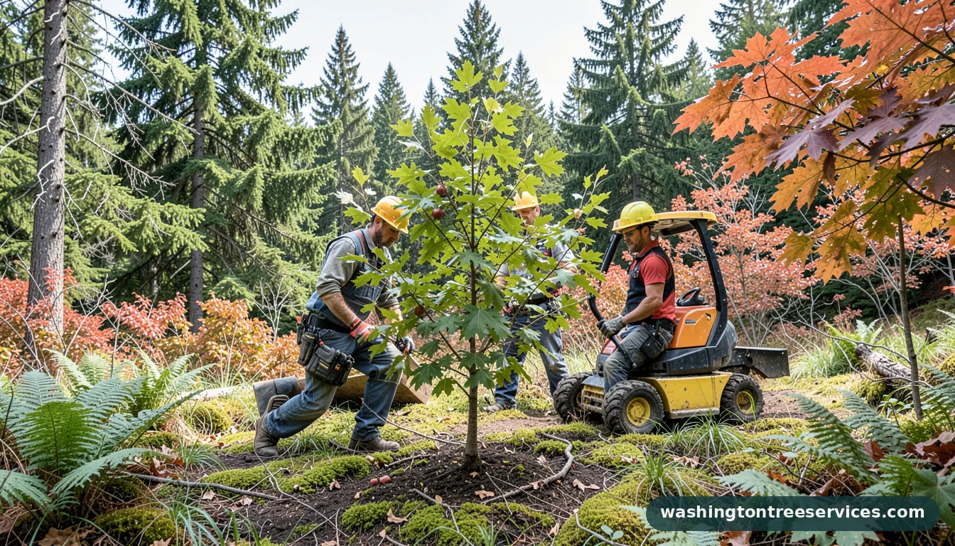 Professional equipment for how to prune fruit trees to keep them small in Washington how to prune fruit trees to keep them small - tree service equipment and crew in Washington