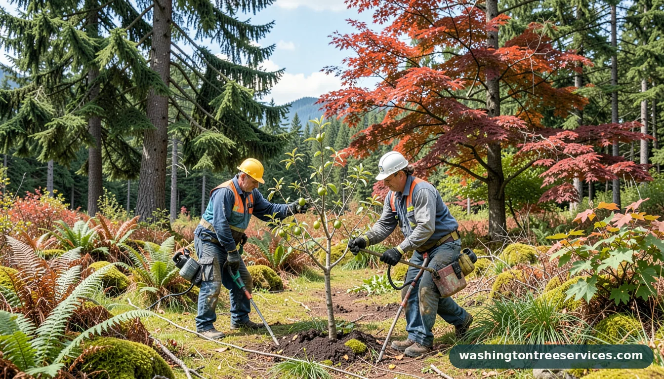 Completed how to prune fruit trees to keep them small project by Washington Tree Services how to prune fruit trees to keep them small - completed tree work by Washington Tree Services