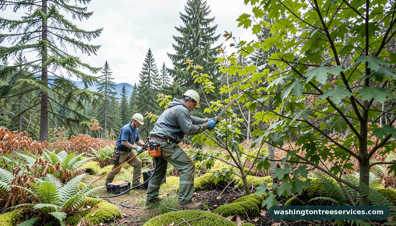 Completed how to prune fruit trees project by Washington Tree Services how to prune fruit trees - completed tree work by Washington Tree Services
