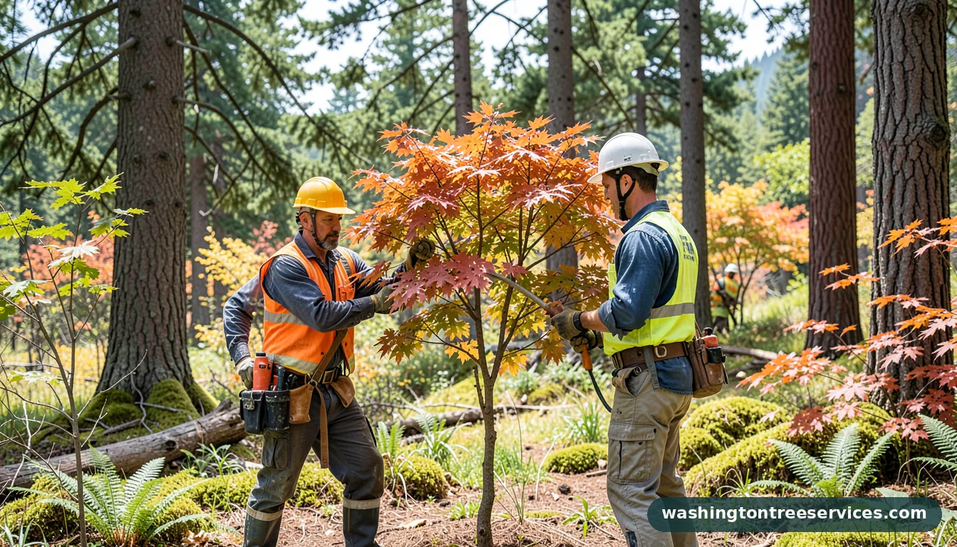 how to prune japanese maple tree - certified arborists at work in Washington