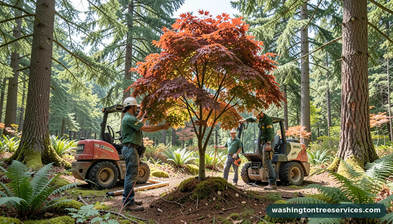 Completed how to prune japanese maple trees project by Washington Tree Services how to prune japanese maple trees - completed tree work by Washington Tree Services