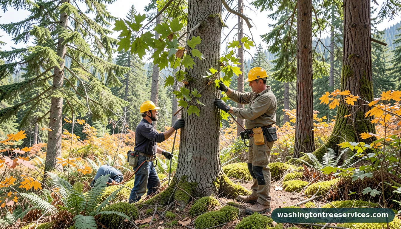 how to prune mesquite tree - certified arborists at work in Washington