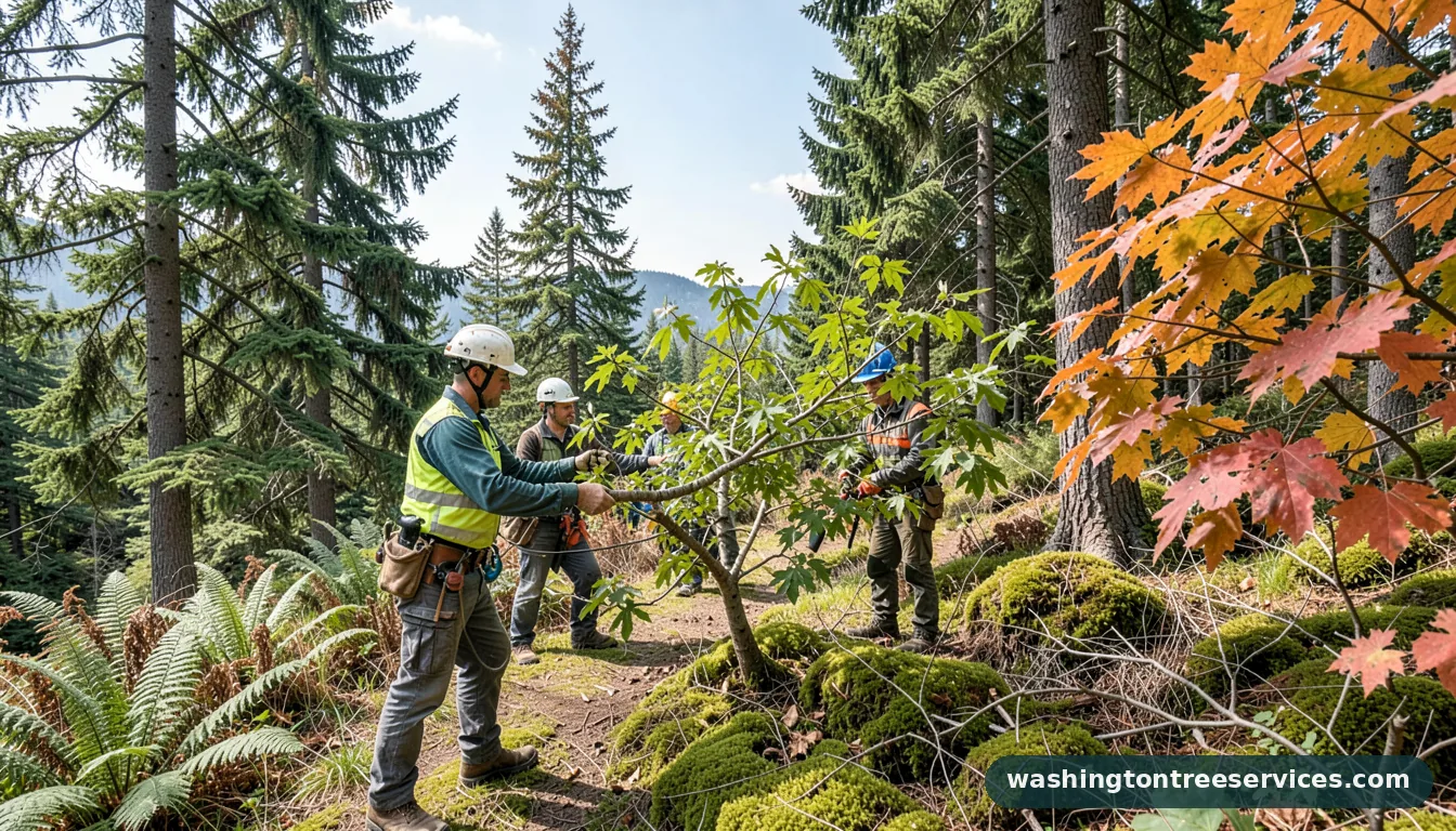 how to prune mesquite tree - tree service equipment and crew in Washington