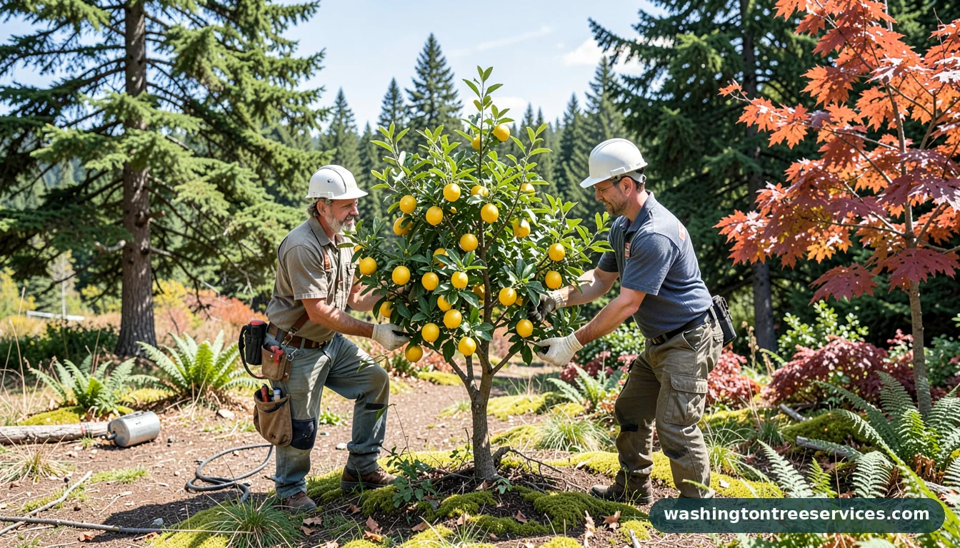 Completed how to prune meyer lemon tree project by Washington Tree Services how to prune meyer lemon tree - completed tree work by Washington Tree Services