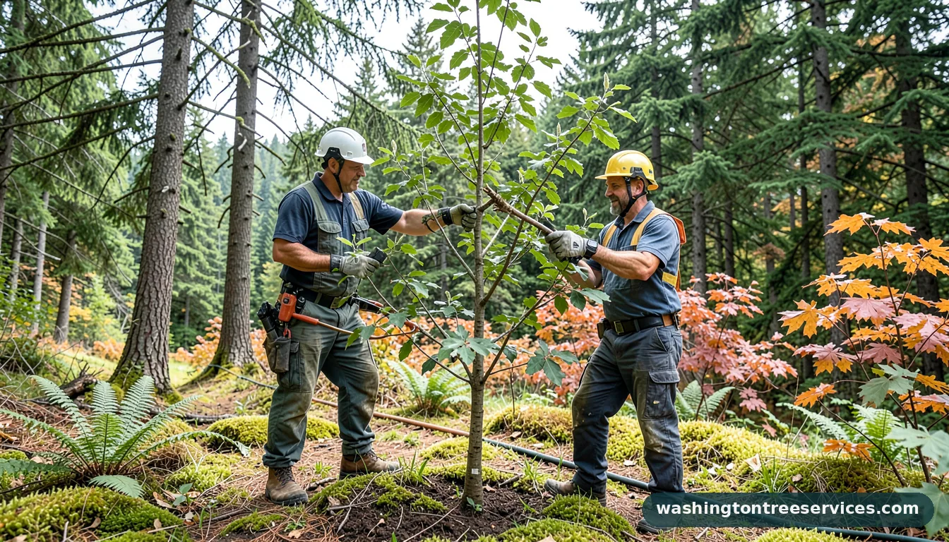 how to prune plum tree - certified arborists at work in Washington