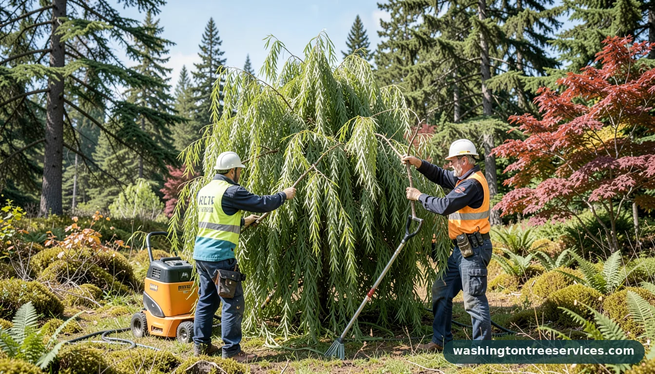 Professional equipment for how to prune weeping willow tree in Washington how to prune weeping willow tree - tree service equipment and crew in Washington