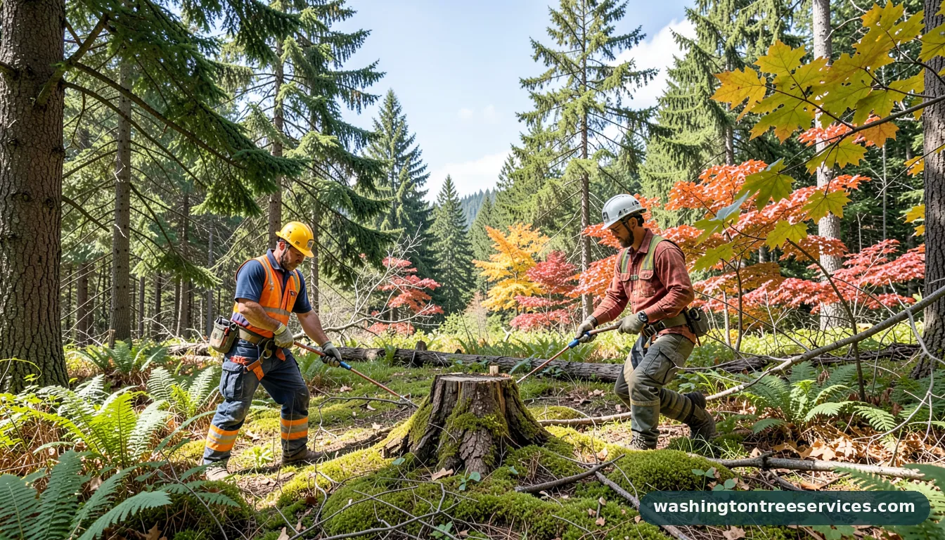 how to remove a small tree stump - professional tree service in Washington