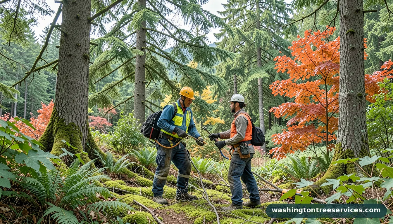Completed how to remove moss from trees and shrubs project by Washington Tree Services how to remove moss from trees and shrubs - completed tree work by Washington Tree Services