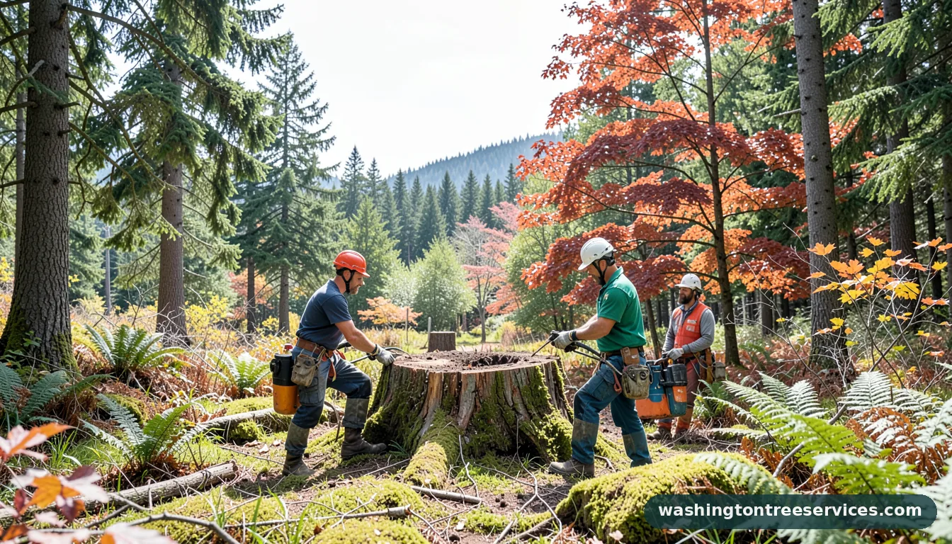 how to remove the tree stump - professional tree service in Washington