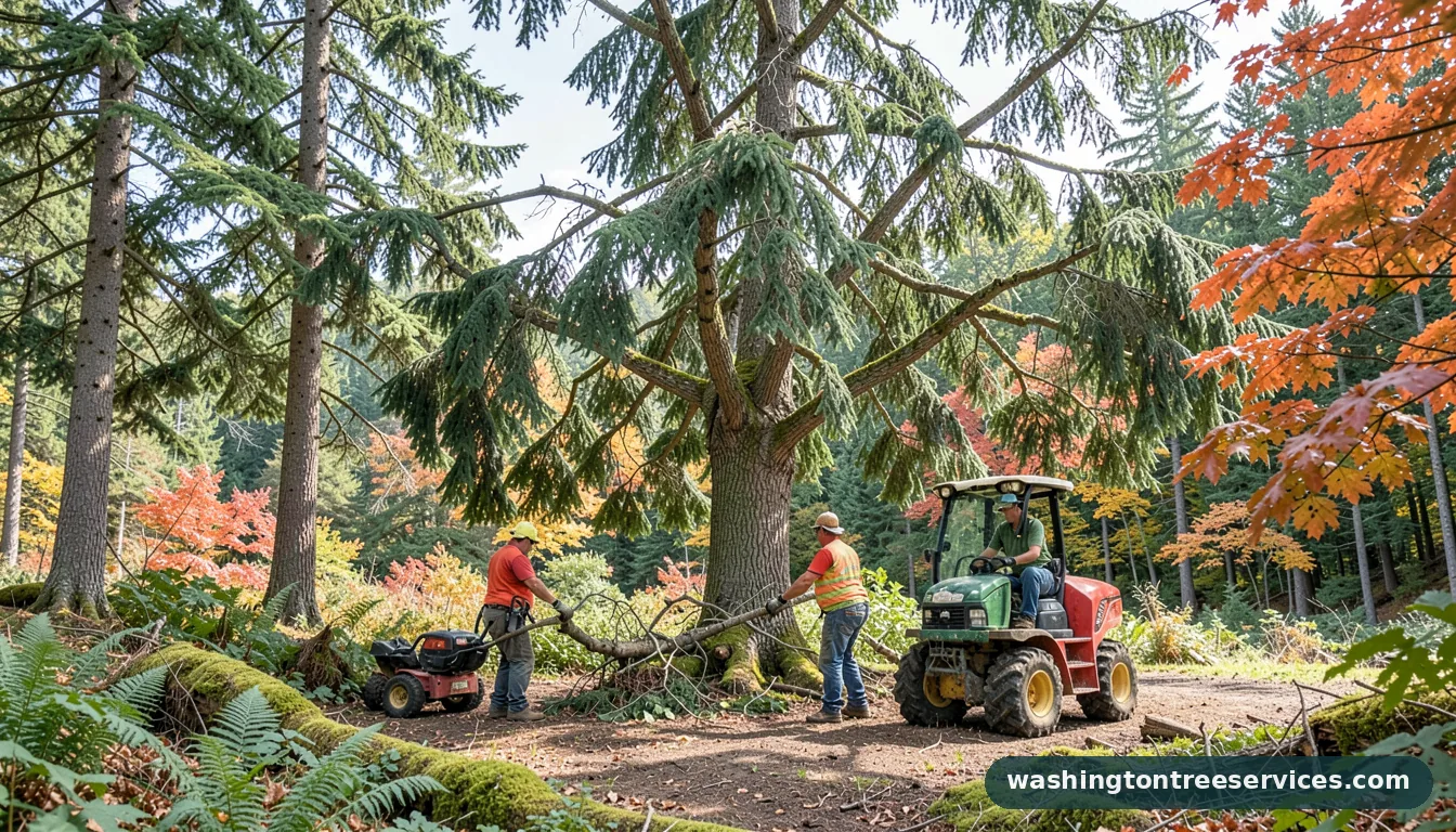 Completed how to save a dying willow tree project by Washington Tree Services how to save a dying willow tree - completed tree work by Washington Tree Services
