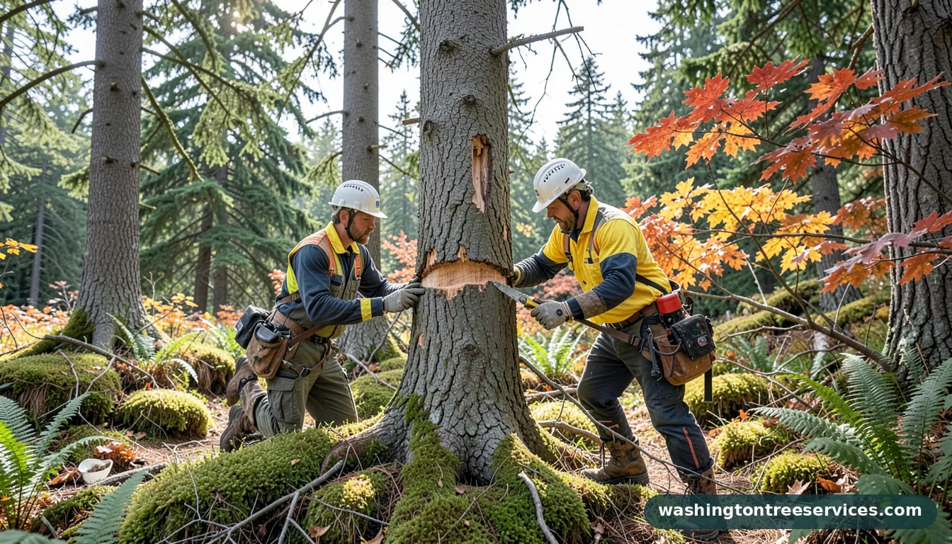 Professional equipment for how to seal a tree wound in Washington how to seal a tree wound - tree service equipment and crew in Washington