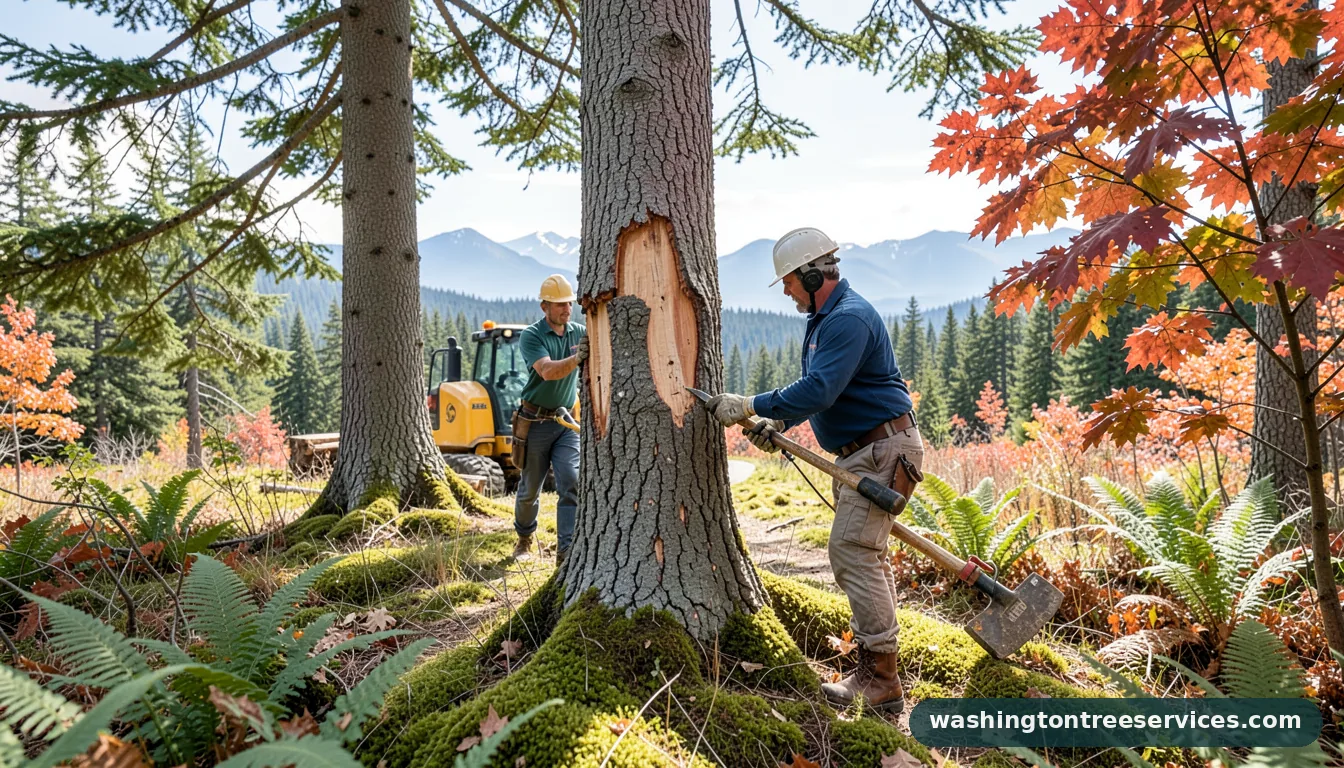 Completed how to seal a tree wound project by Washington Tree Services how to seal a tree wound - completed tree work by Washington Tree Services