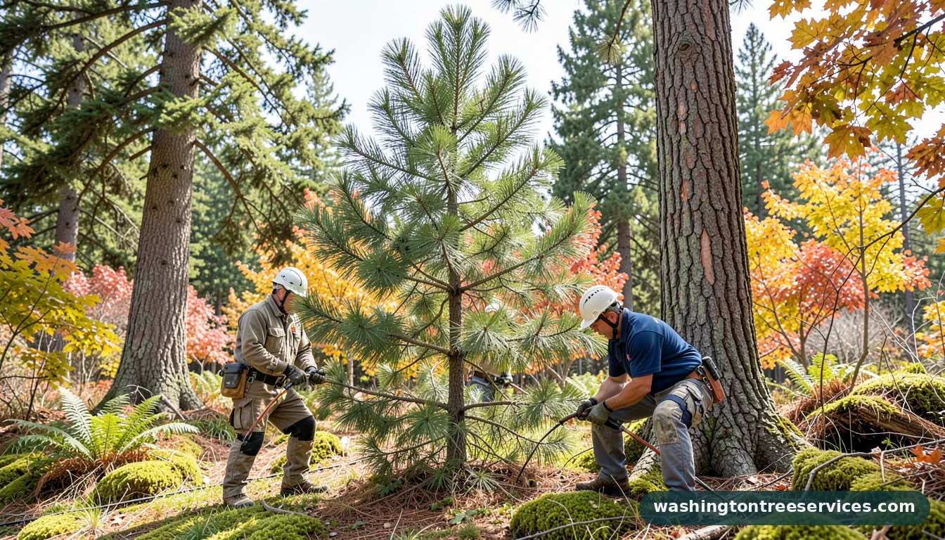 Completed how to take care of a pine tree project by Washington Tree Services how to take care of a pine tree - completed tree work by Washington Tree Services
