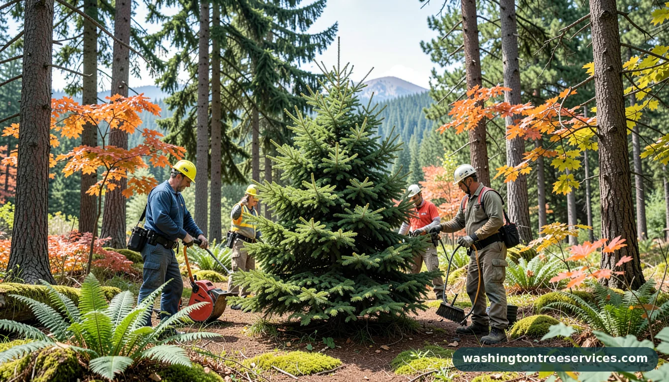 Completed how to take care of a spruce tree project by Washington Tree Services how to take care of a spruce tree - completed tree work by Washington Tree Services