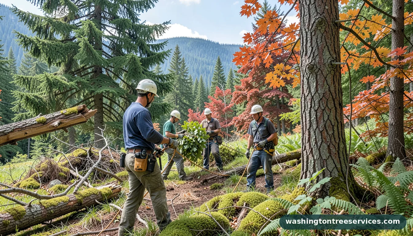 how to tell if my tree is dead - tree service equipment and crew in Washington