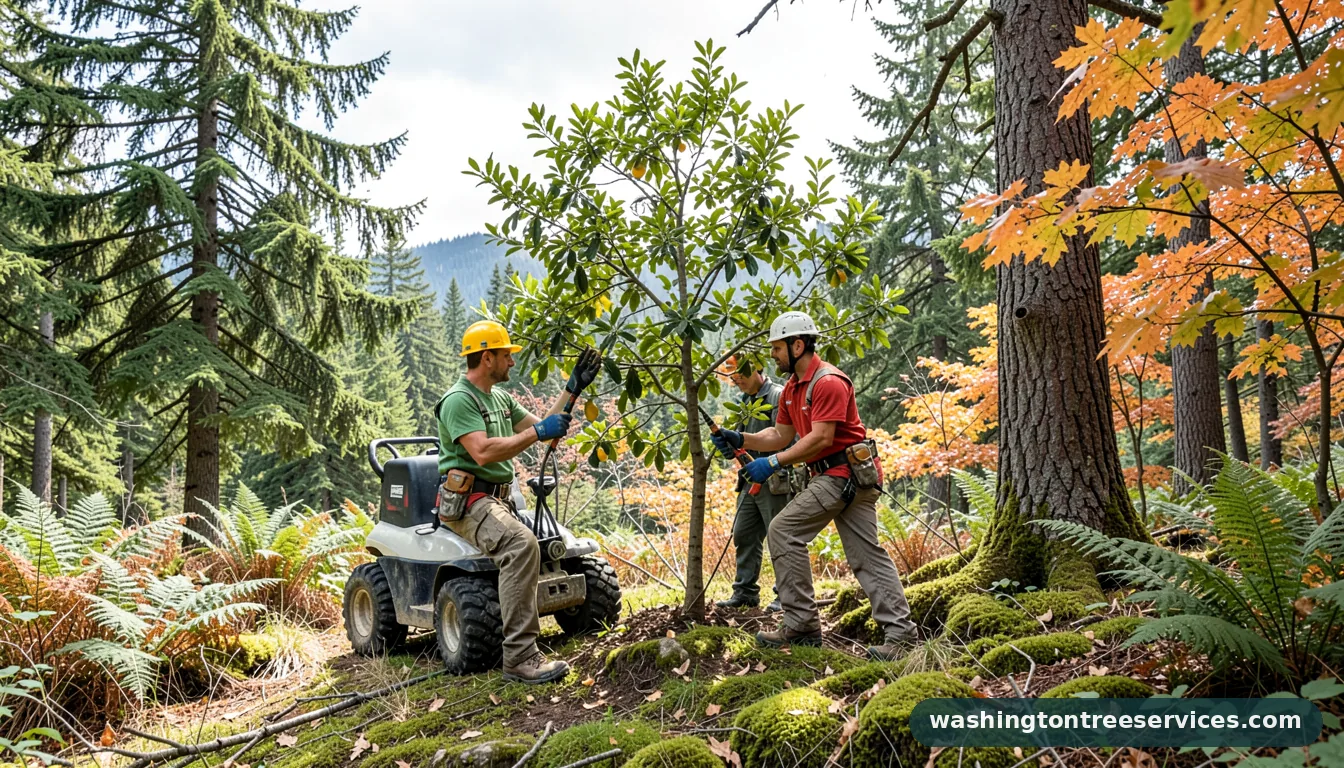 Certified arborists handling how to treat citrus tree diseases in Washington how to treat citrus tree diseases - certified arborists at work in Washington