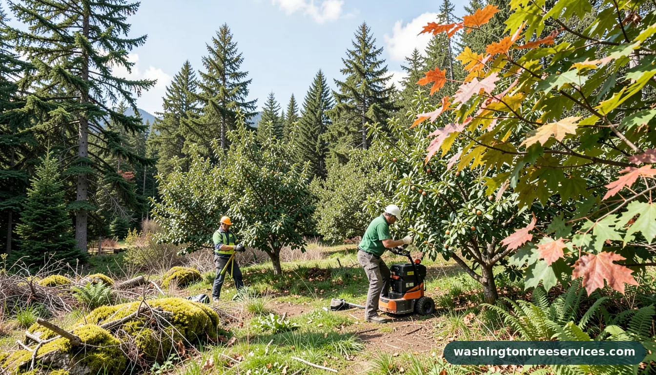 Completed how to treat lichen on fruit trees project by Washington Tree Services how to treat lichen on fruit trees - completed tree work by Washington Tree Services