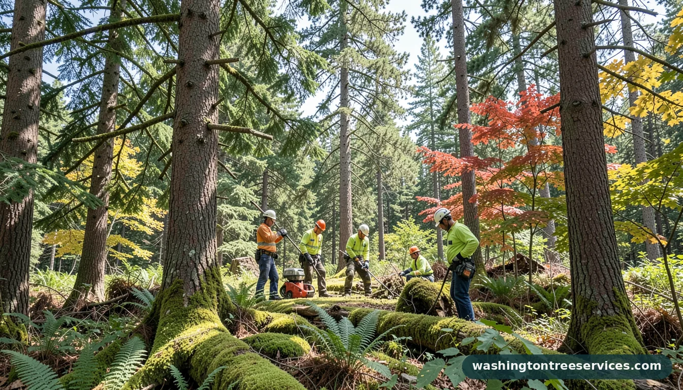 Completed how to treat moss on trees project by Washington Tree Services how to treat moss on trees - completed tree work by Washington Tree Services