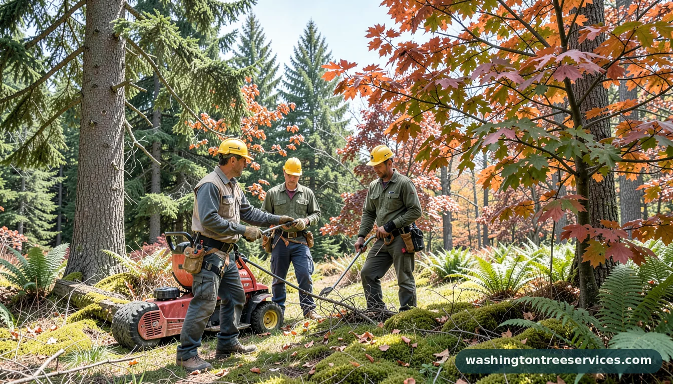 how to treat peach tree leaf curl - certified arborists at work in Washington