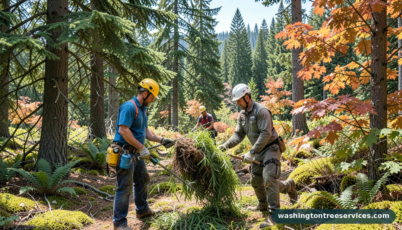 Certified arborists handling how to treat willow scab in Washington how to treat willow scab - certified arborists at work in Washington
