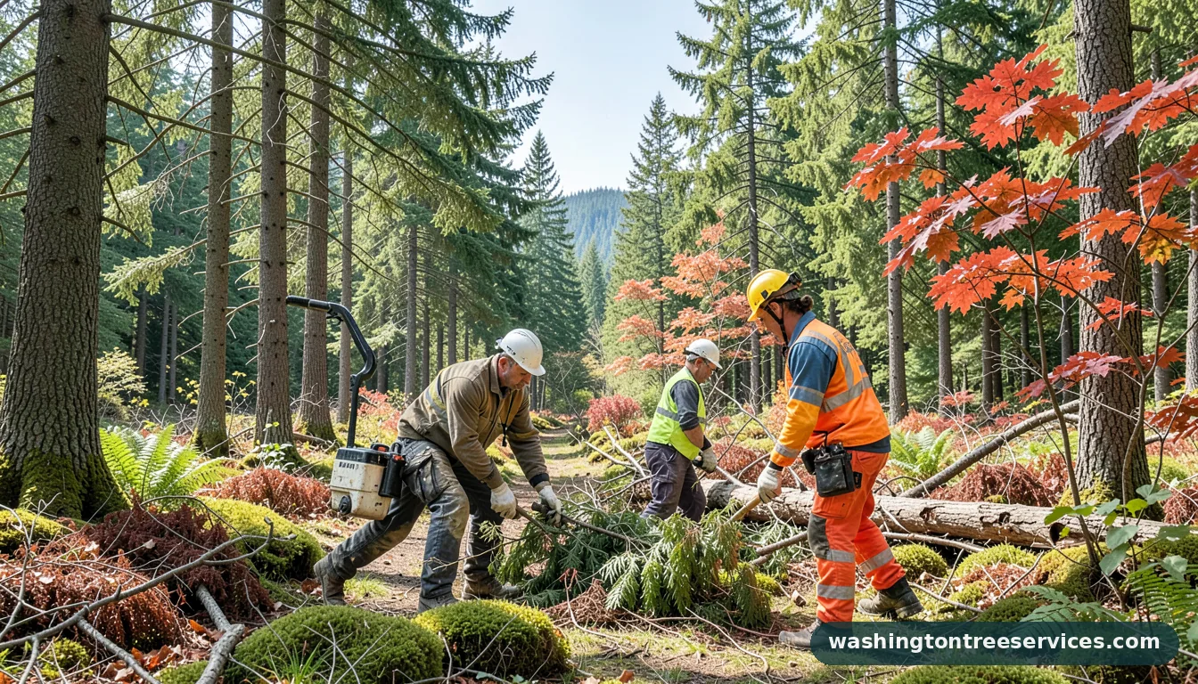 Professional equipment for how to treat willow scab in Washington how to treat willow scab - tree service equipment and crew in Washington