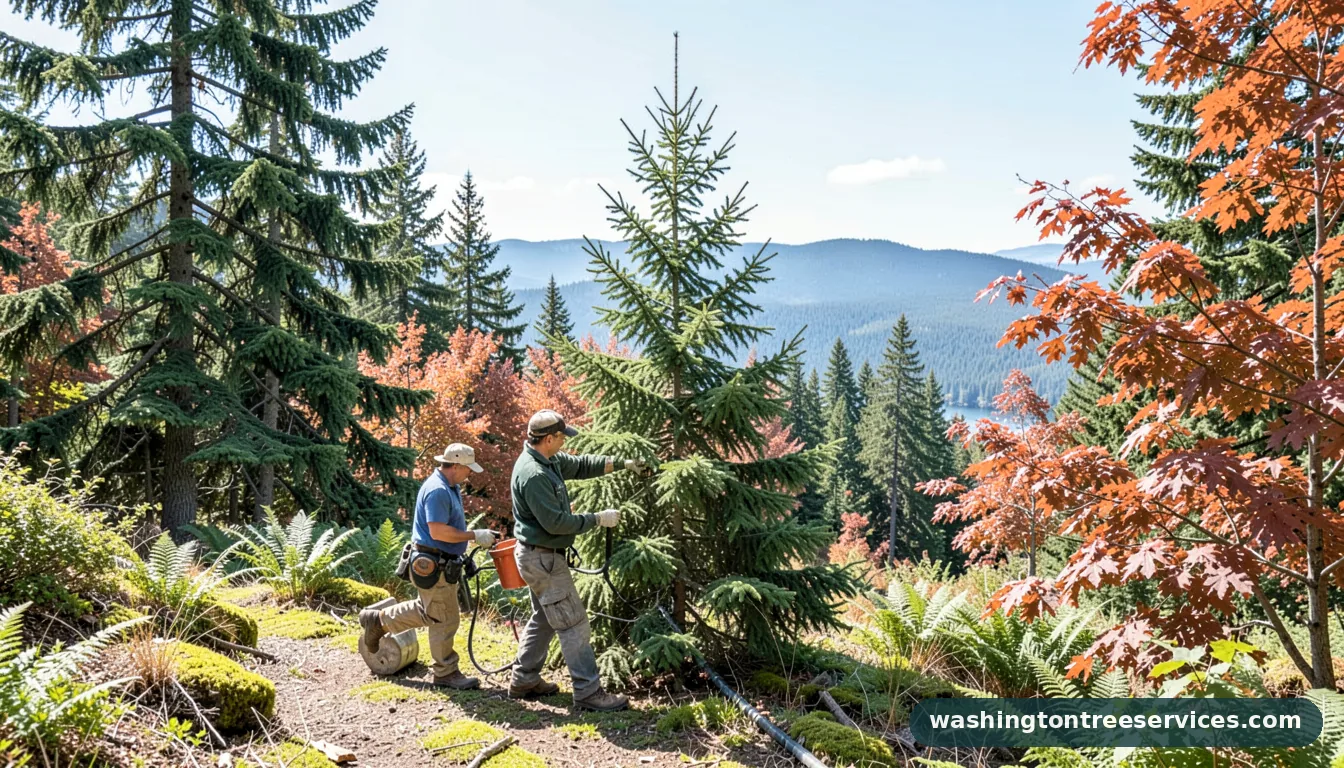 how to trim a fir tree that is too tall - professional tree service in Washington