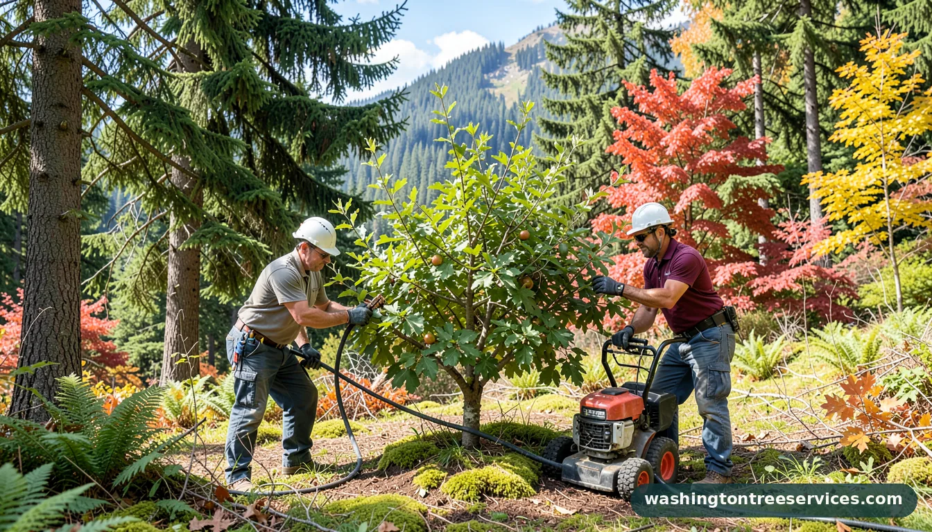 Completed how to trim a fruit tree properly project by Washington Tree Services how to trim a fruit tree properly - completed tree work by Washington Tree Services