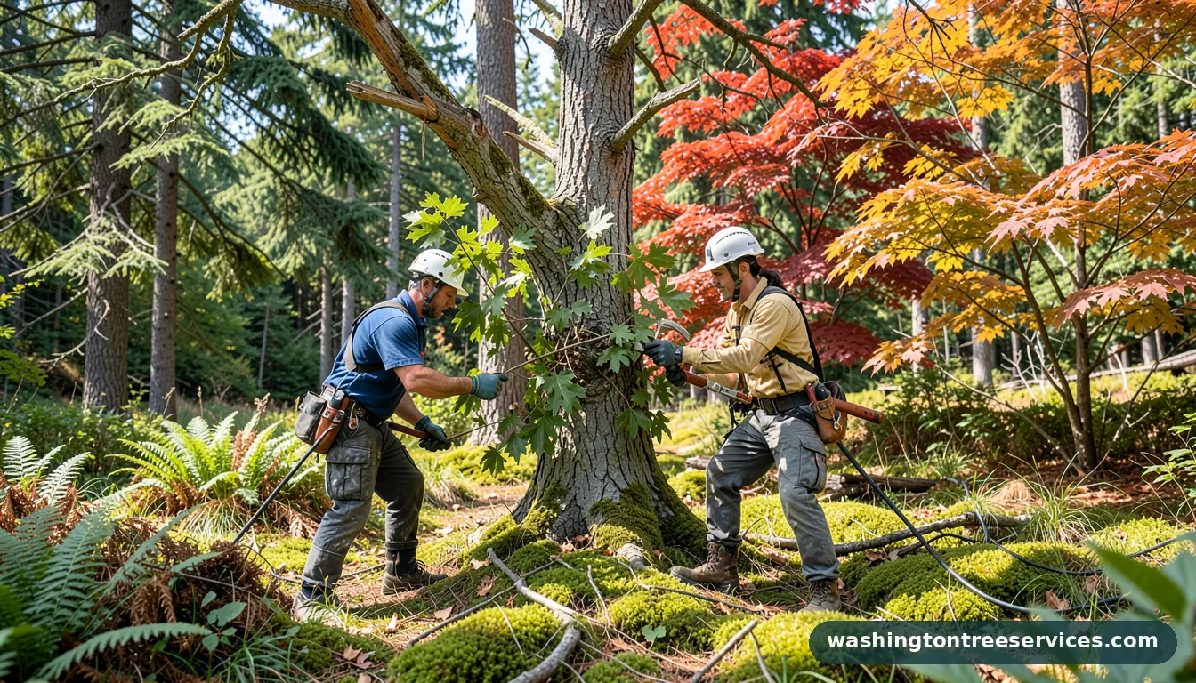 Completed how to trim a tree correctly project by Washington Tree Services how to trim a tree correctly - completed tree work by Washington Tree Services