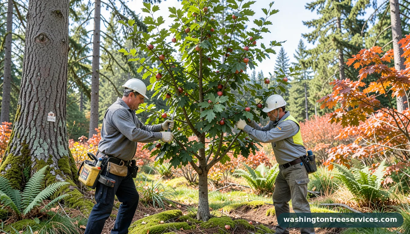 how to trim an apple tree - completed tree work by Washington Tree Services