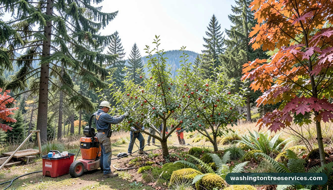 how to trim apple trees - professional tree service in Washington
