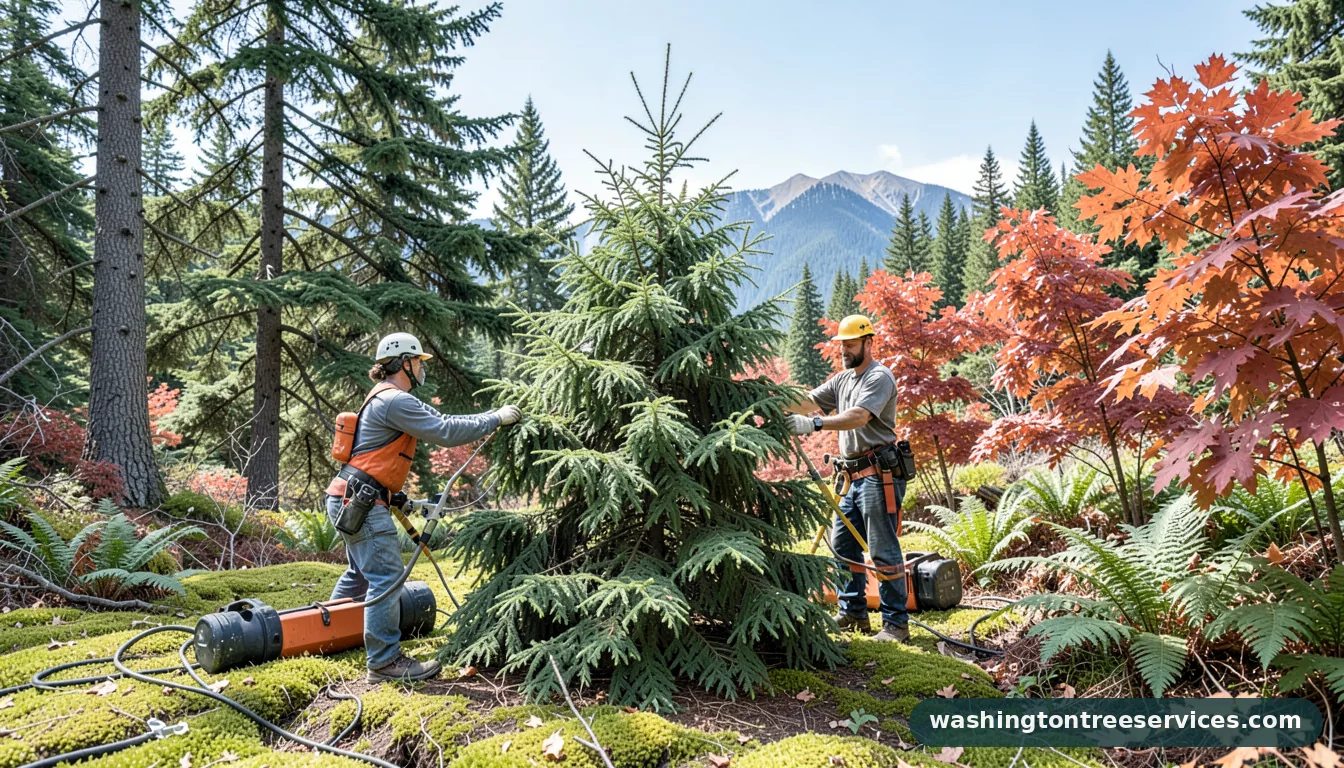 how to trim cedar tree - professional tree service in Washington
