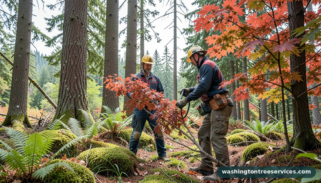 how to trim japanese maple - certified arborists at work in Washington