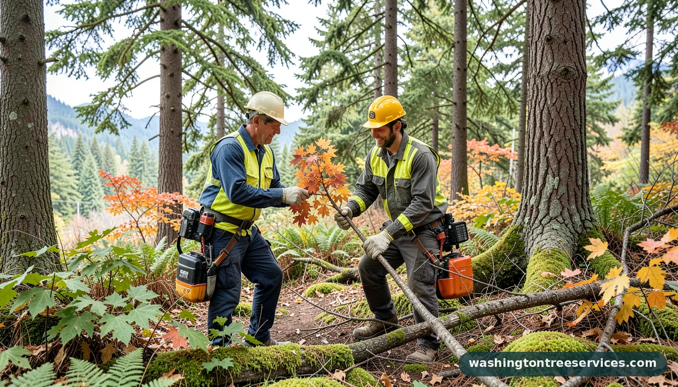 how to trim japanese maple - tree service equipment and crew in Washington