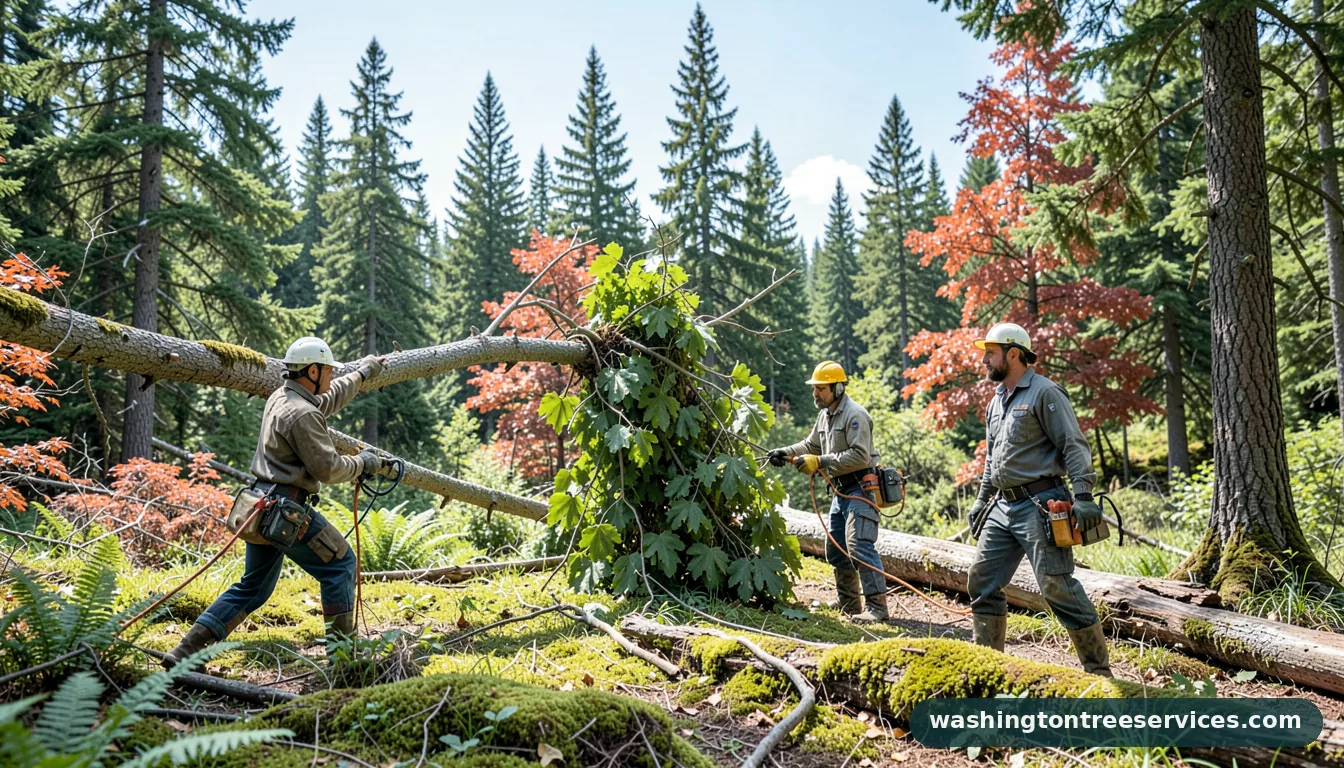 hung up tree in Washington | Washington Tree Services hung up tree - professional tree service in Washington