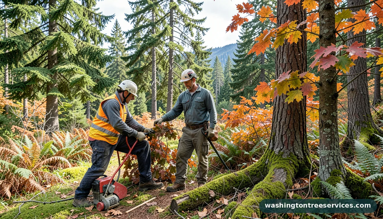 Certified arborists handling is fall a good time to trim trees in Washington is fall a good time to trim trees - certified arborists at work in Washington