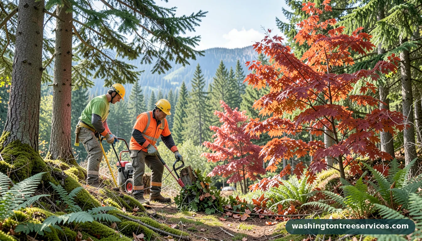 Professional equipment for is fall a good time to trim trees in Washington is fall a good time to trim trees - tree service equipment and crew in Washington