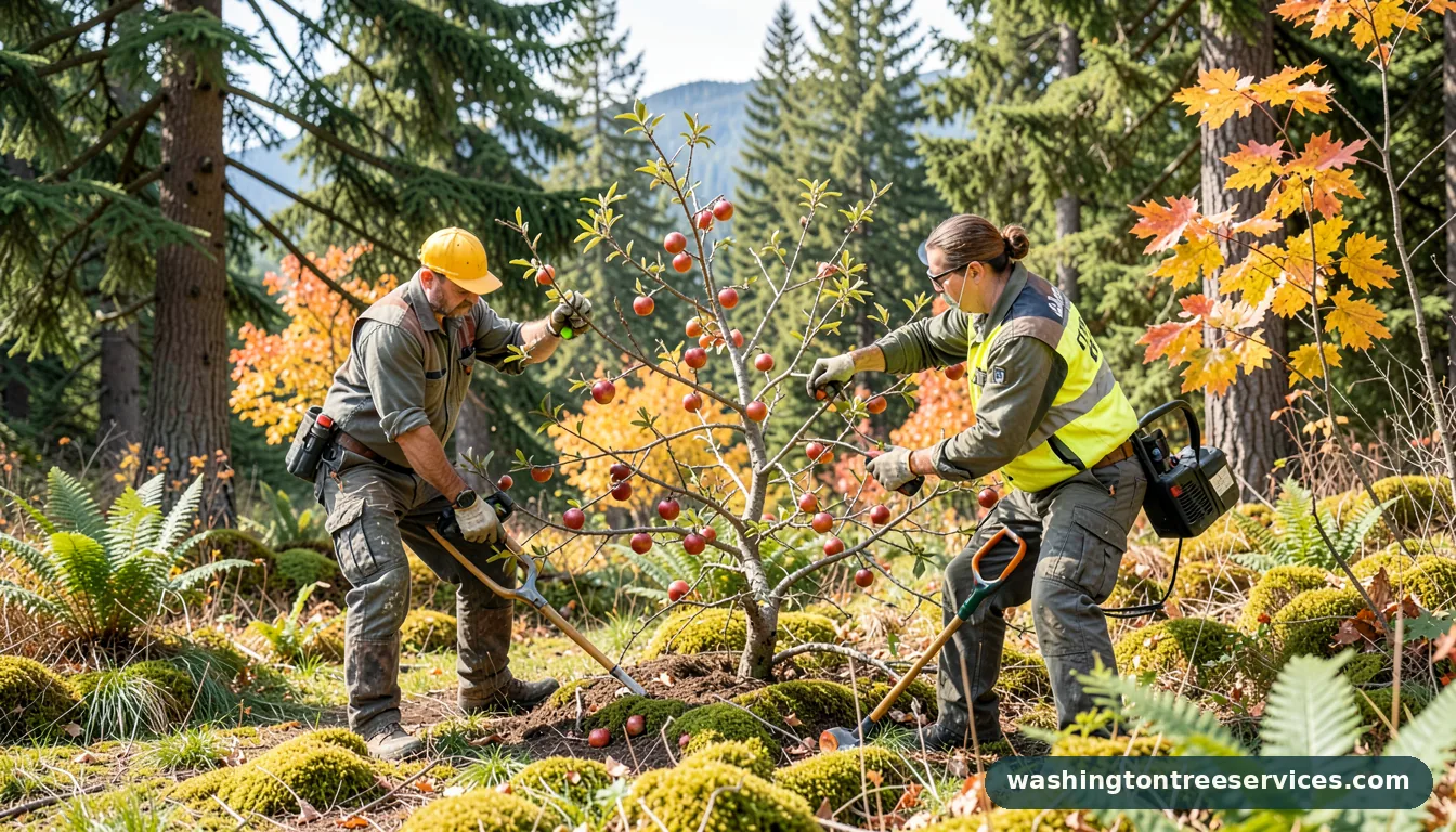 Certified arborists handling is it too late to prune apple trees in Washington is it too late to prune apple trees - certified arborists at work in Washington