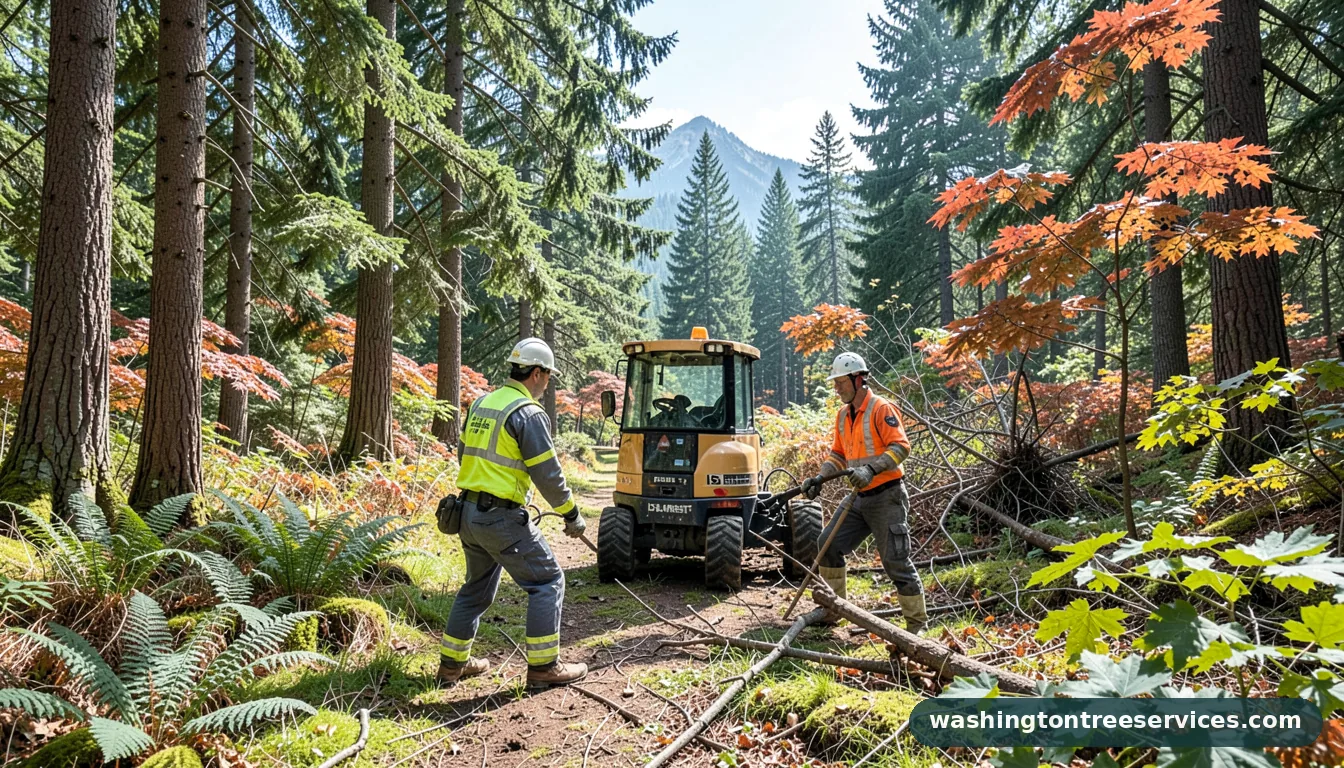 isa arborist - tree service equipment and crew in Washington