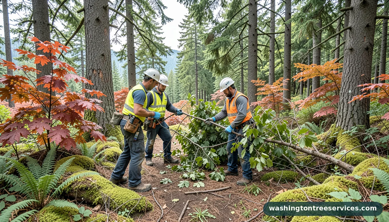 isa certified arborist - tree service equipment and crew in Washington