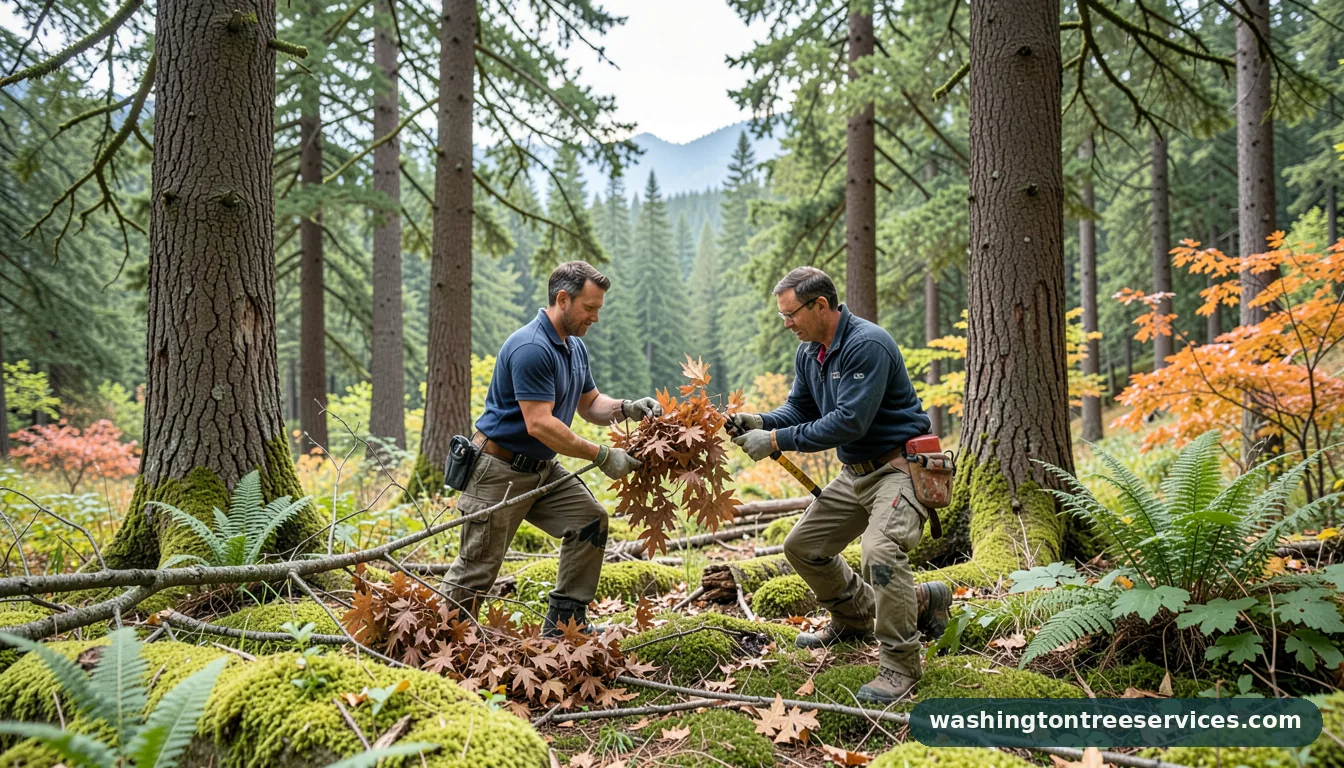 japanese maple pruning mistakes - certified arborists at work in Washington