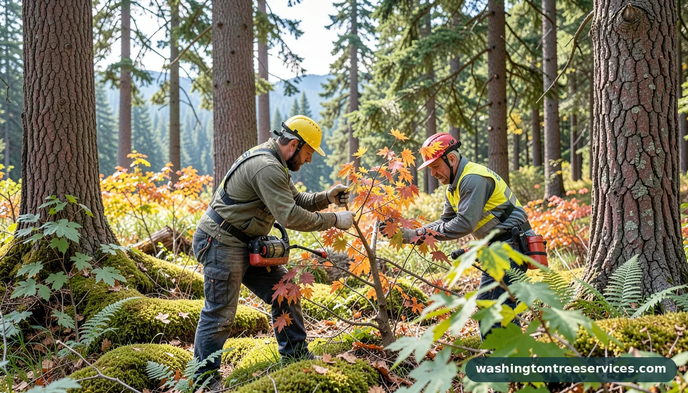 japanese maple pruning - completed tree work by Washington Tree Services