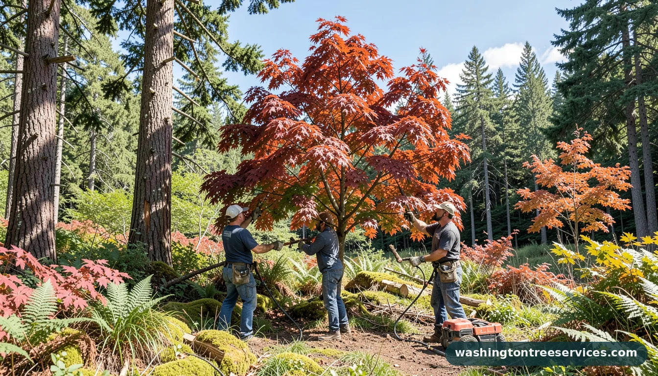 japanese maple tree pruning - professional tree service in Washington