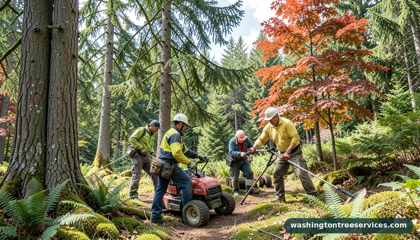 kent arborist services - certified arborists at work in Washington